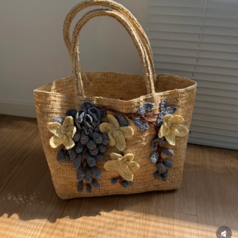 Neue Handgefertigte Raffia 3D- – Women'S Raffia Bags Bewertung und Preis
