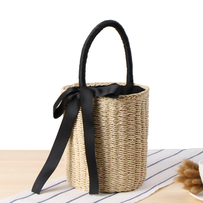 Handgemachte Eimer Strohs ack  – Women'S Raffia Bags Bewertung und Preis